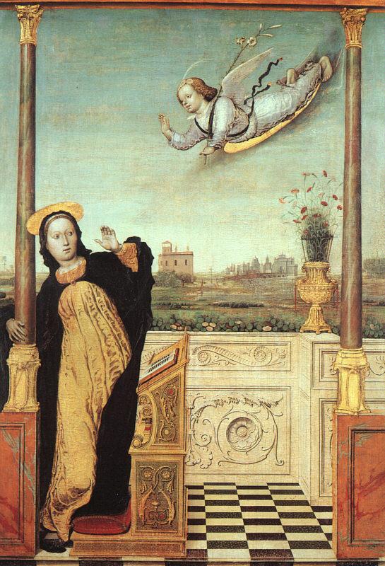 Braccesco, Carlo di The Annunciation oil painting picture